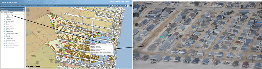 There are 2,558 points hyperlinked to the Civil Air Patrol's post-Superstorm Sandy aerial oblique photographs on the TRMUA GIS Map.