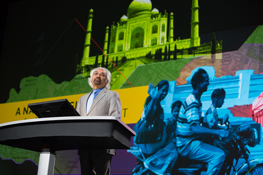 Sam Pitroda believes GIS will be critical to turning India into an information-rich society. Sam Pitroda believes GIS will be critical to turning India into an information-rich society.