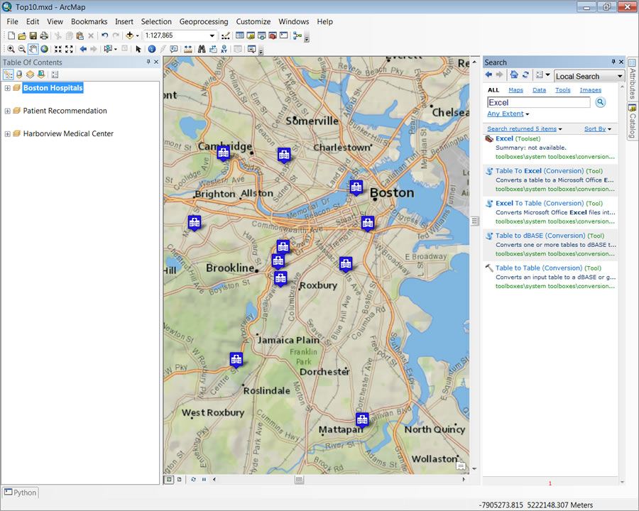 ArcGIS 10.2 added a new Excel toolset to convert Excel spreadsheets to and from tables.