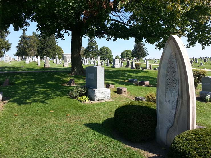 This oval-shaped gravestone was one of several unique headstones in East Side Cemetery that was mapped. Photo by Troy Maggied. This oval-shaped gravestone was one of several unique headstones in East Side Cemetery that was mapped. Photo by Troy Maggied.