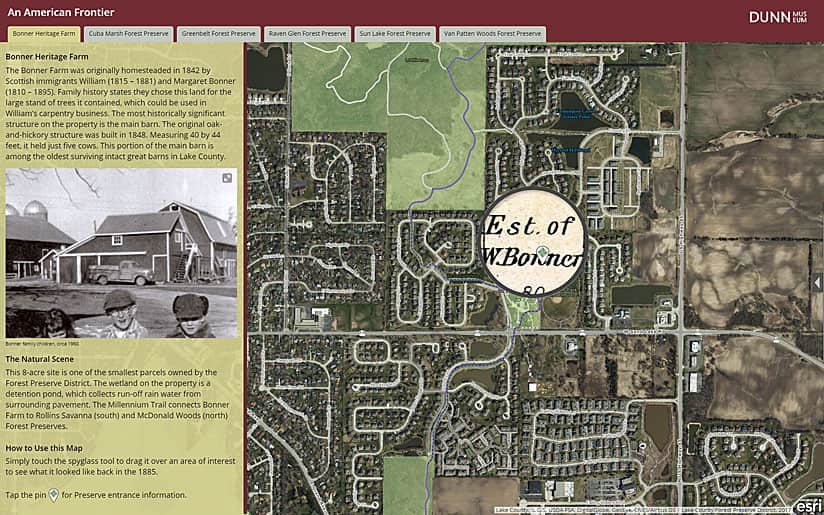 Woodland Lakes Plat Map Museum Visitors Relive History With Esri Story Maps Woodland Lakes Plat Map Museum Visitors Relive History With Esri Story Maps