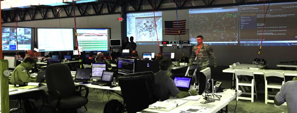 Dashboards were used inside The Summit Logistics Operations Center. Dashboards were used inside The Summit Logistics Operations Center.