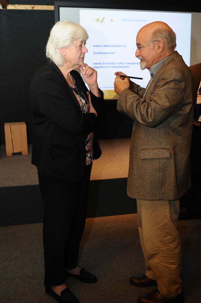 Geodesign brought together Saskia Stuiveling, president, Dutch Court of Audit, and Carl Steinitz, professor emeritus, Harvard Graduate School of Design for a conversation. Geodesign brought together Saskia Stuiveling, president, Dutch Court of Audit, and Carl Steinitz, professor emeritus, Harvard Graduate School of Design for a conversation.