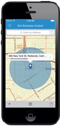 Radius market area around 380 New York Street Radius market area around 380 New York Street