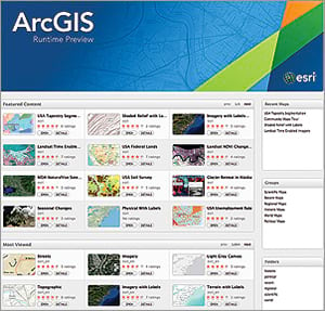 Web map preview built with ArcGIS 10.2 Runtime SDK for OS X