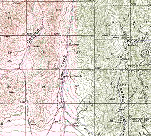 USGS quad historical map from 1940 USGS quad historical map from 1940