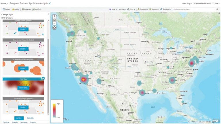 Brandman used Insights for ArcGIS