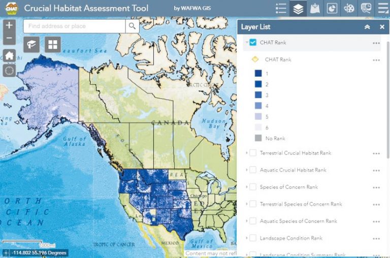 The Crucial Habitat Assessment Tool (CHAT)