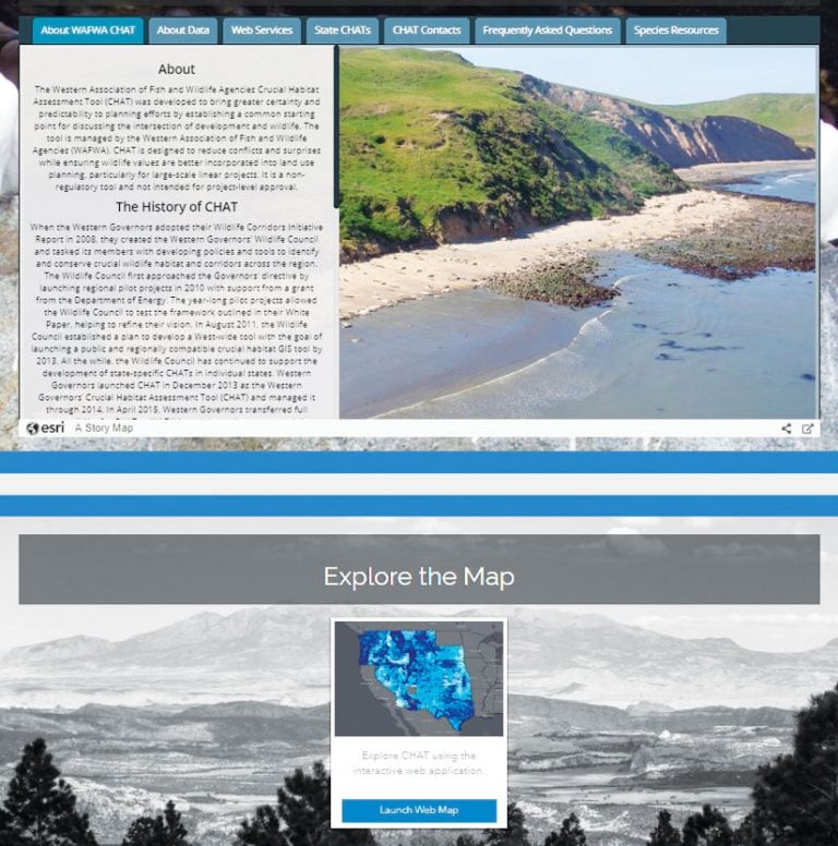 A WAFWA story map A WAFWA story map