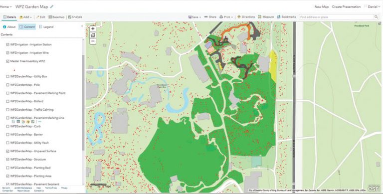Woodland Park Zoo’s mapped infrastructure