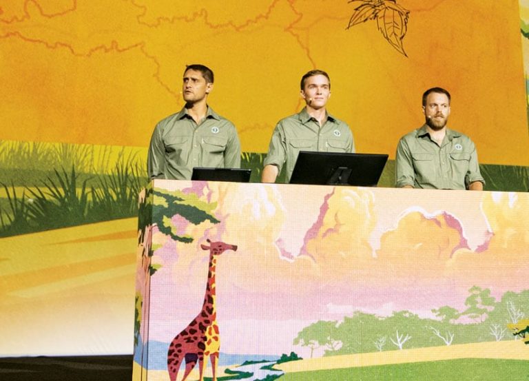 Naftali Honig, Evan Trotzuk, and Geoff Clinning of African Parks