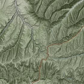 A terrain map A terrain map