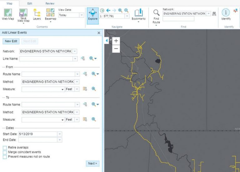 A screenshot of Crestwood’s GIS solution