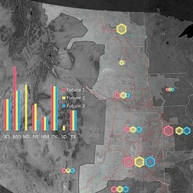 A smart map shows business executives a company's sustainability progress A smart map shows business executives a company's sustainability progress