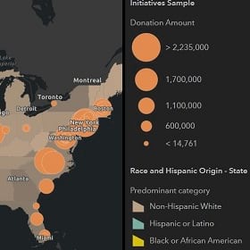 Racial equity projects tracked by a GIS dashboard