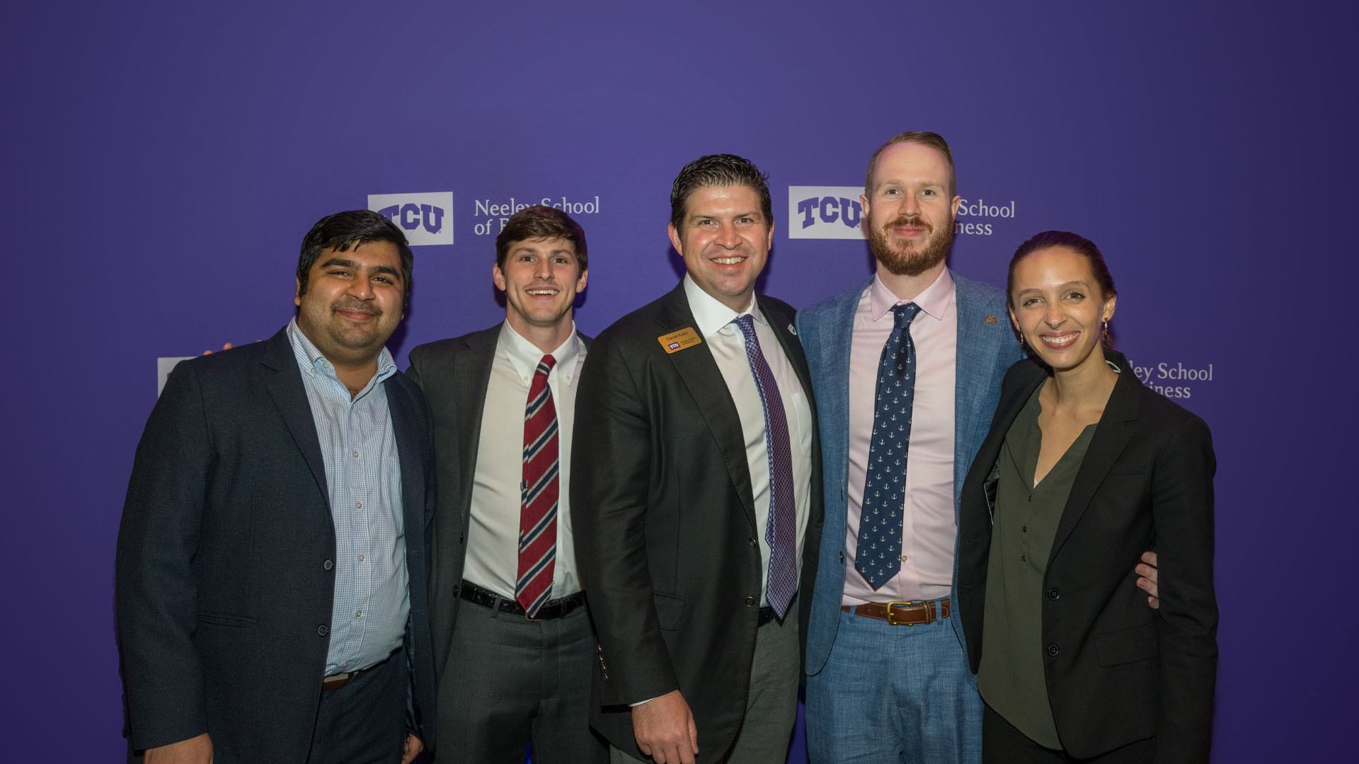 Winners of a business analysis competition at Texas Christian University