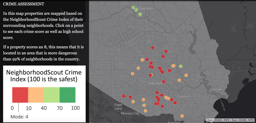 Crime Map of Houston