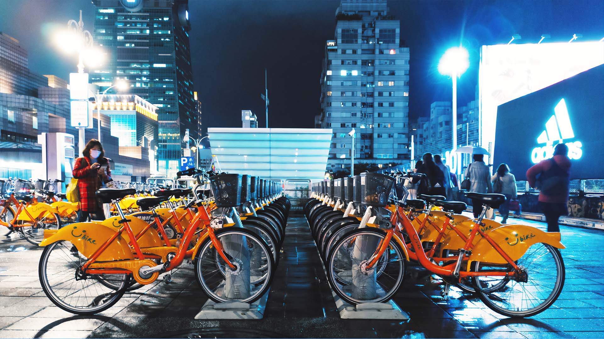 Carless cities create a new transportation system, including bikes like these