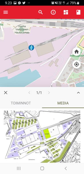 Screenshot of a customized experience in the app for truck drivers Screenshot of a customized experience in the app for truck drivers