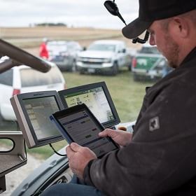 Inside the cab with a precision agriculture app developed by Iowa Select Farms