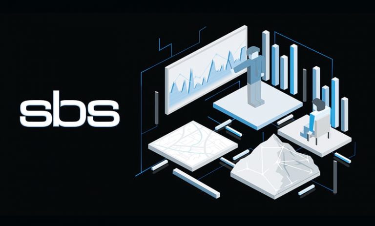 A graphic with SBS on it, along with 3D charts, graphs, and maps A graphic with SBS on it, along with 3D charts, graphs, and maps