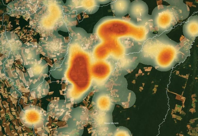 A heat map