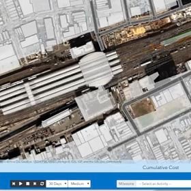 Monitoring rail project costs and timeline with a 5D digital twin