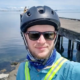 Emmett Ball, who used the Relive app on his Pacific Coast bike tour