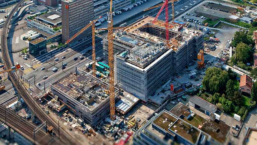 Operational intelligence is important on construction sites like this downtown high rise