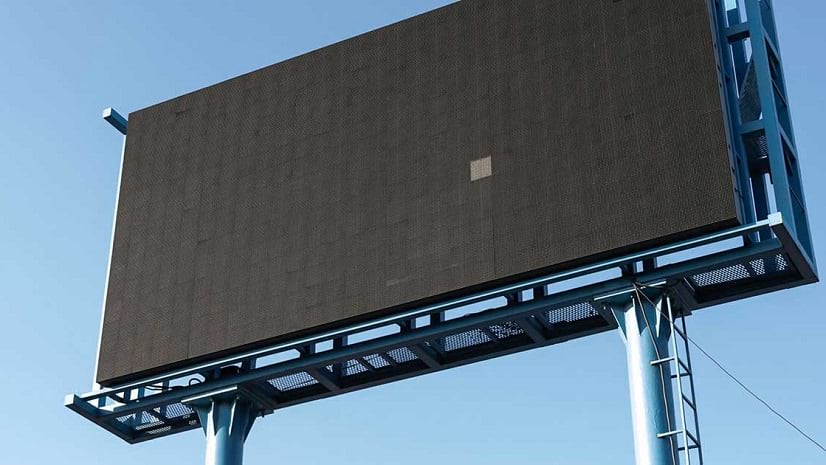 A billboard used in out of home advertising