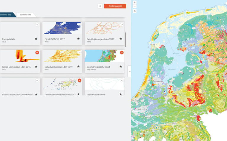 A big map alongside thumbnails with smaller maps on them