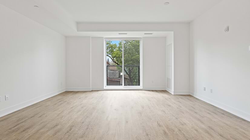 An empty apartment signifies millennials moving out of cities