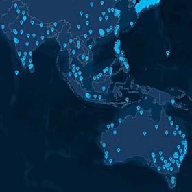 A map of Cisco's service supply chain in APAC