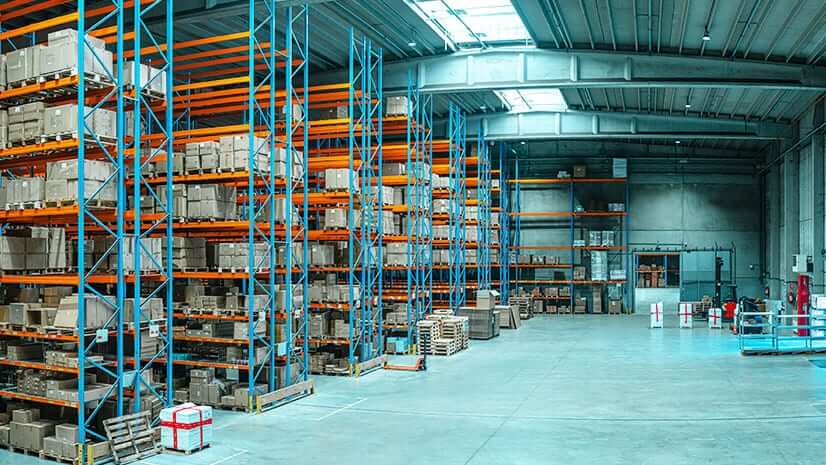 A warehouse with high bays represents automation in action