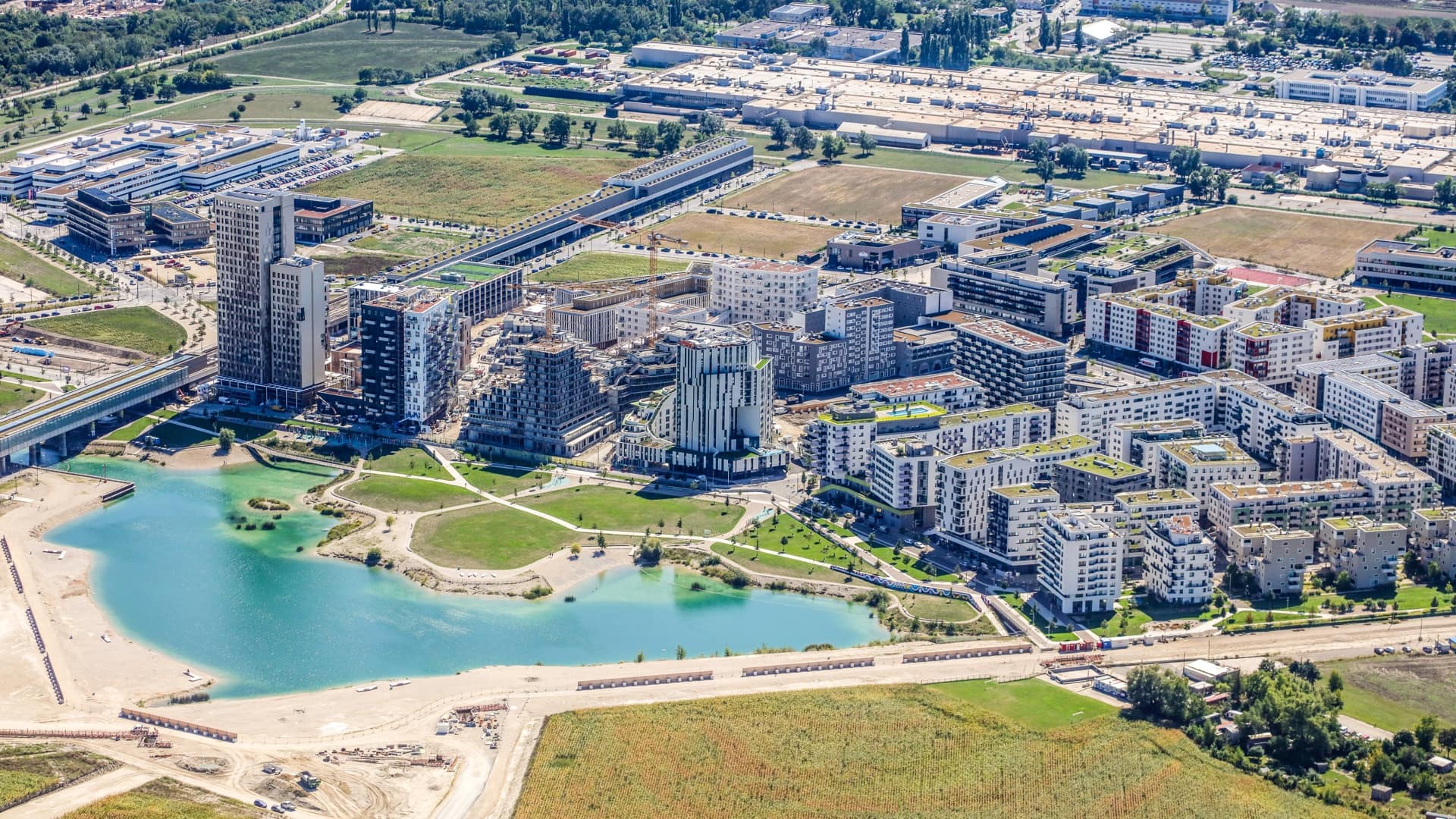 Aerial view of aspern Seestadt © Wien3420