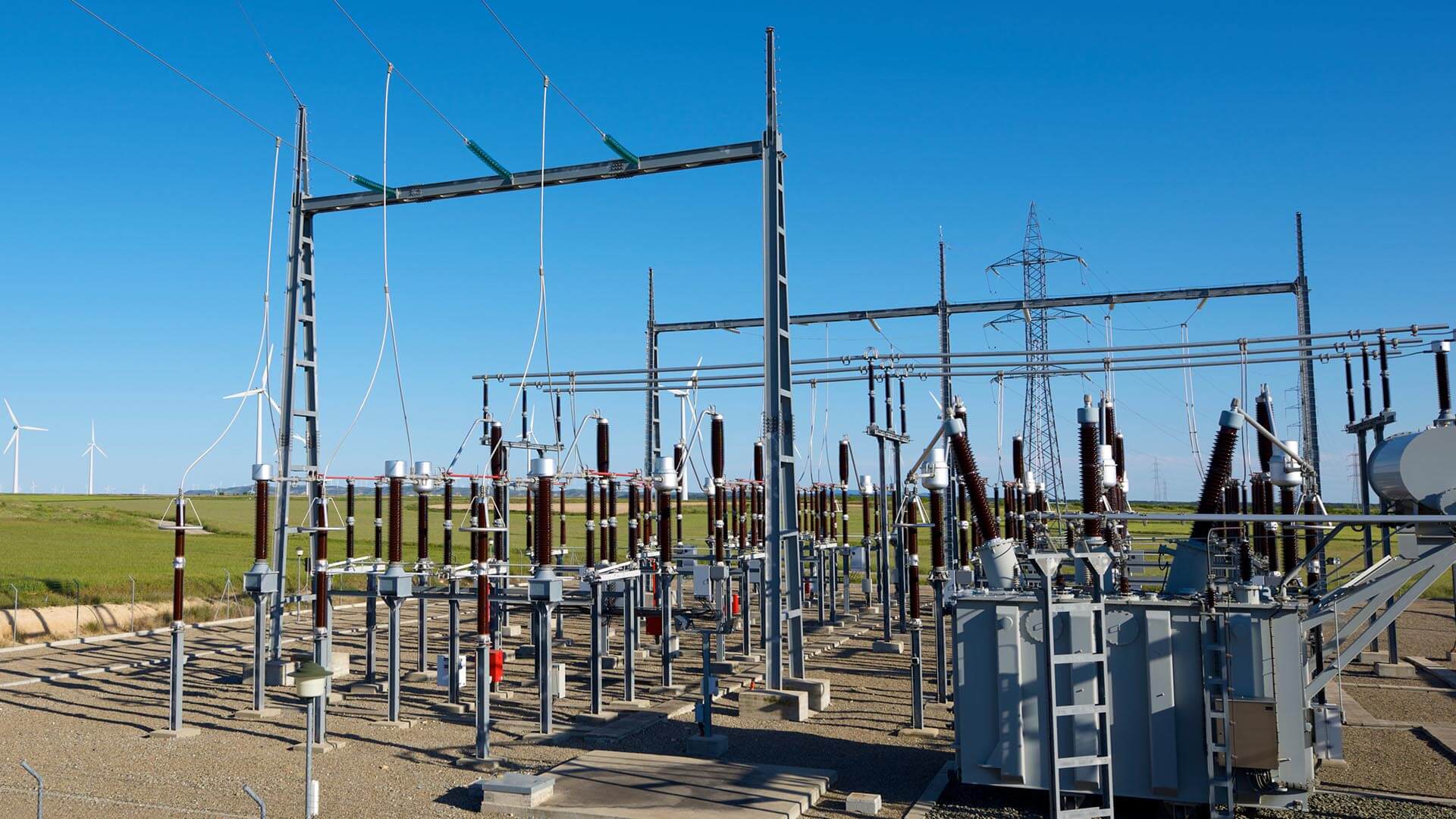 An electrical transmission station