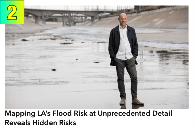 Brett Sanders, director of UC Irvine's Flood Lab stands in the LA River