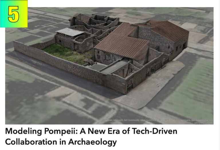 3D model of ruins in Pompeii, Italy