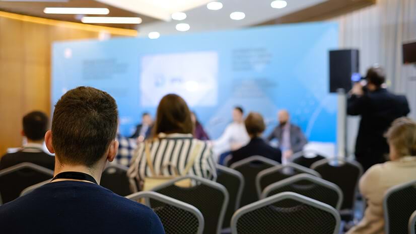 Location analysts may fill the audience at this business seminar representing