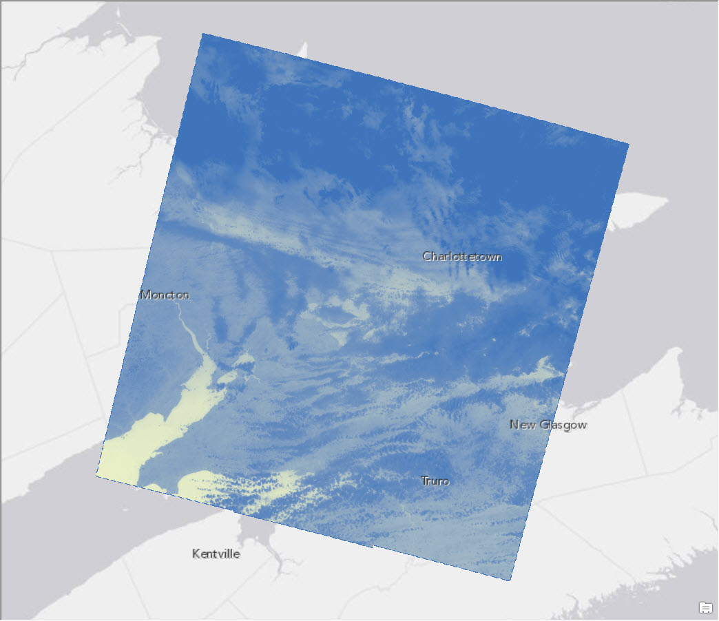 land surface temperature new brunswick, canada
