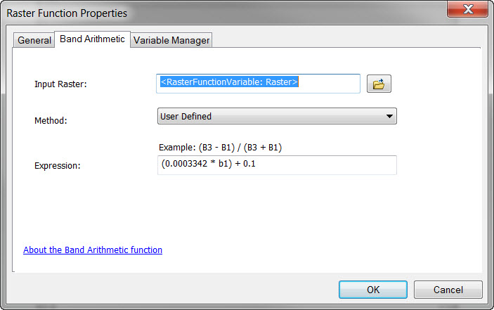 conversion from DN to radiance with band arithmetic