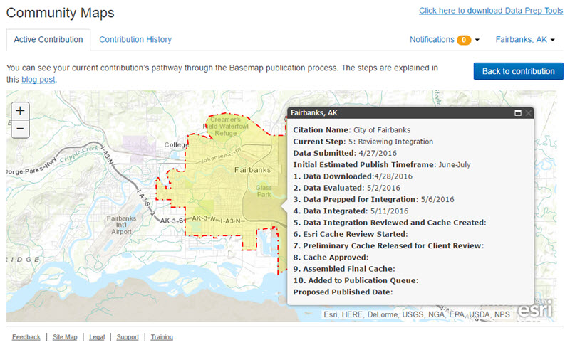 Data Processing Details map