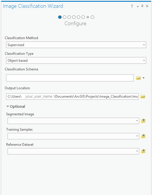 Configure page