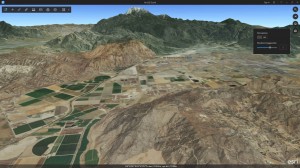 Vertical Exaggeration set at 2