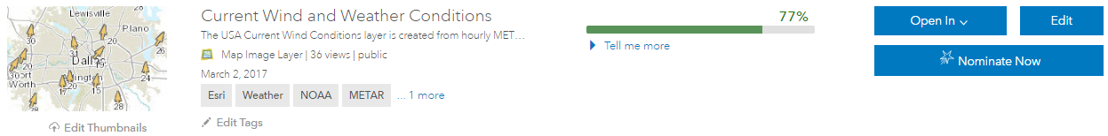 Item Not Yet Nominated Buttons