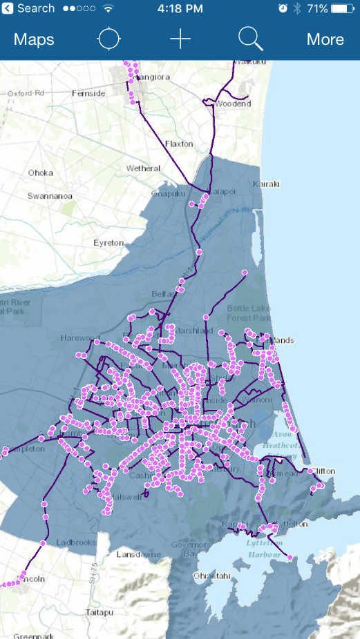Map in Collector for ArcGIS