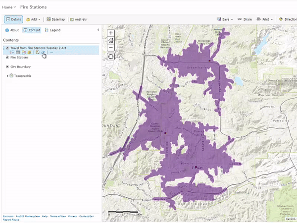 Rerun Create Drive-Time Areas
