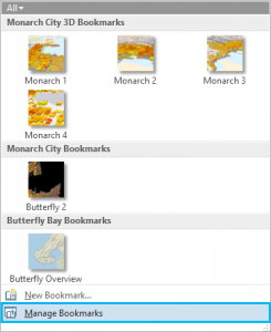 Click Manage Bookmarks