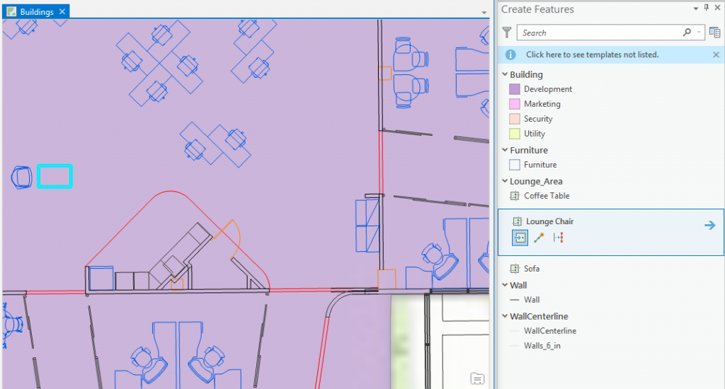Creating features on a map