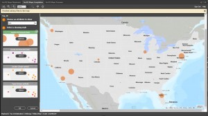 Default graduated symbols based on "Rank" column